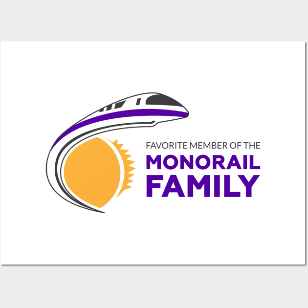 Favorite Member of the Monorai Family w/ Logo Wall Art by MorningMonorail